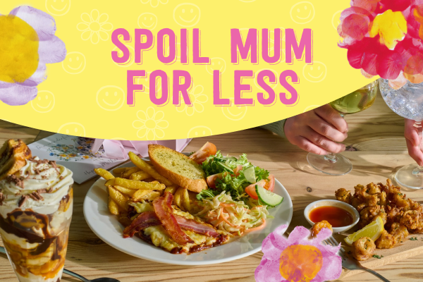 food at TABLe table for a mothers day meal